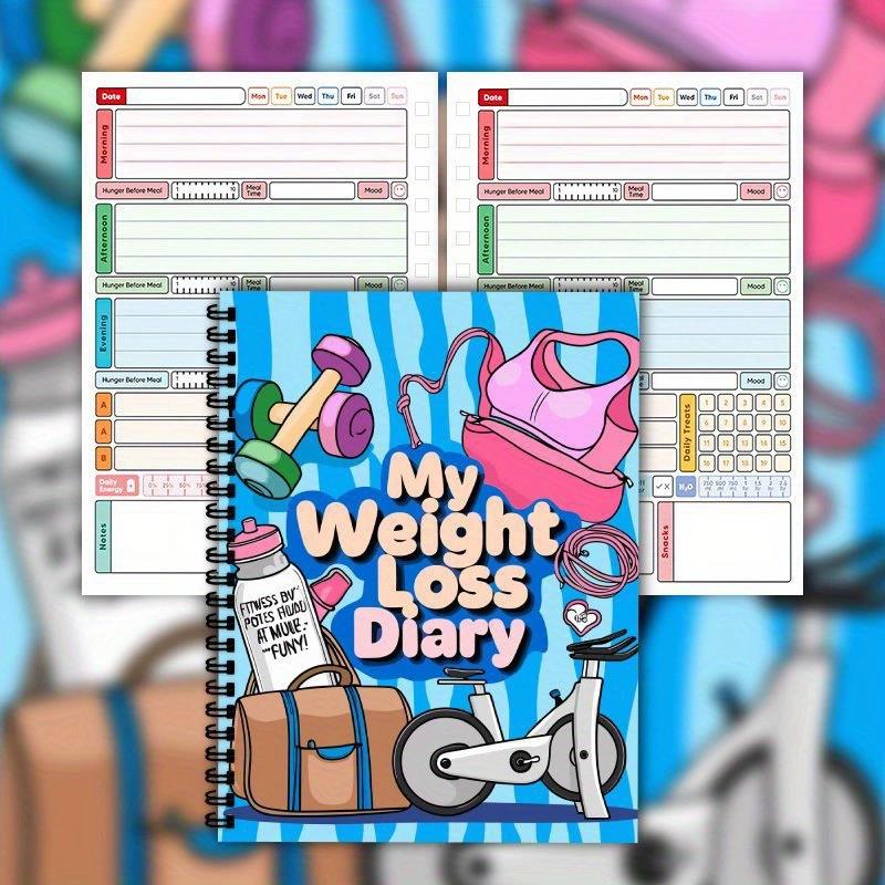 Fitness Journal Planner - Buch zur Gewichtsabnahme: Mein Gewichtsverlust-Tagebuch, 12-Wochen-Fitness-Journal,