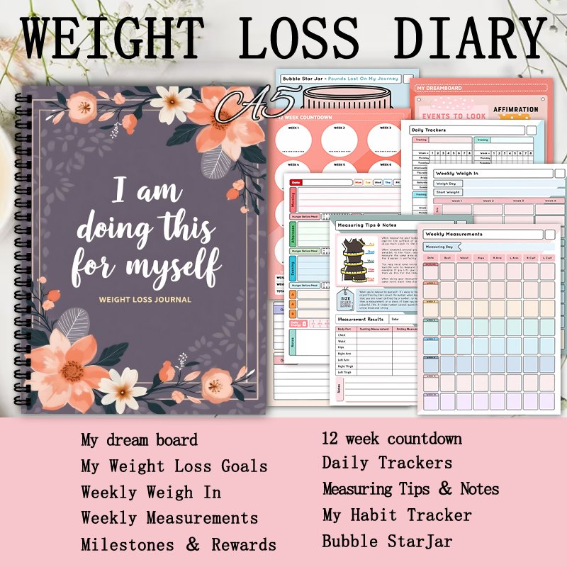 A5 Diät-Tagebuch, Täglicher Ak – Fitness Journal Planner Bewertung und Preis