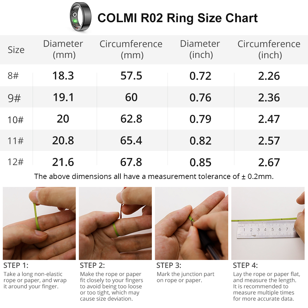[2024] COLMI R02 Smart Ring Mi – Blood Oxygen Monitor Bewertung und Preis