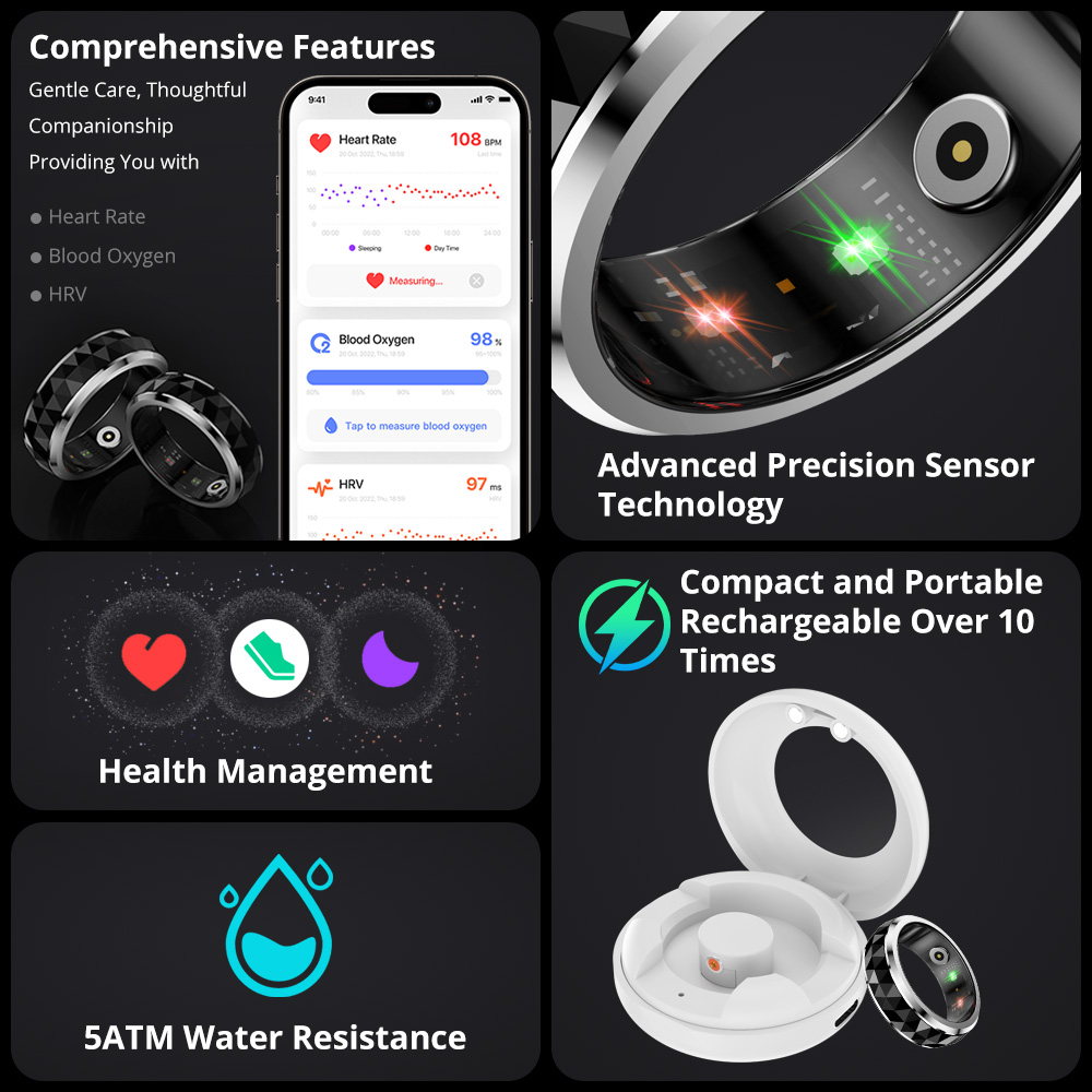 2024 COLMI R11 Smart Ring, Fid – Blood Oxygen Monitor Bewertung und Preis