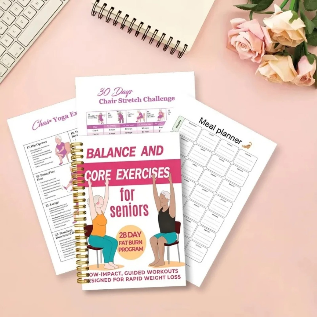 Stuhl-Yoga-Übungsheft für Seni – Fitness Journal Planner Bewertung und Preis