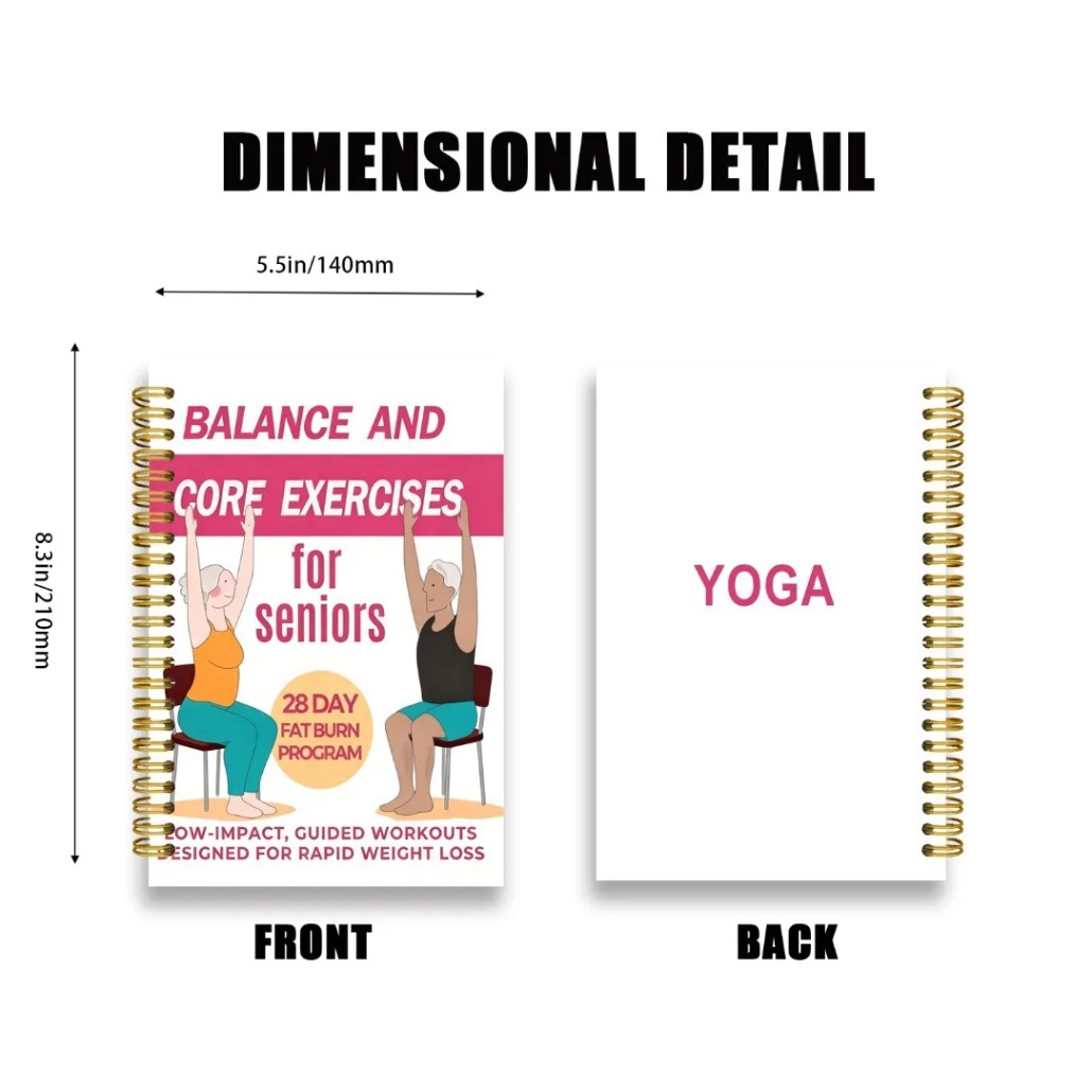 Stuhl-Yoga-Übungsheft für Seni – Fitness Journal Planner Bewertung und Preis
