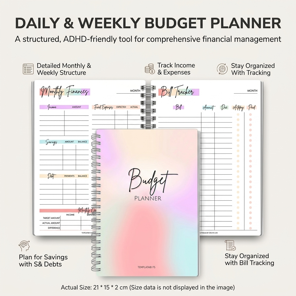 Tägliches Einkommen- und Ausga – Fitness Journal Planner Bewertung und Preis