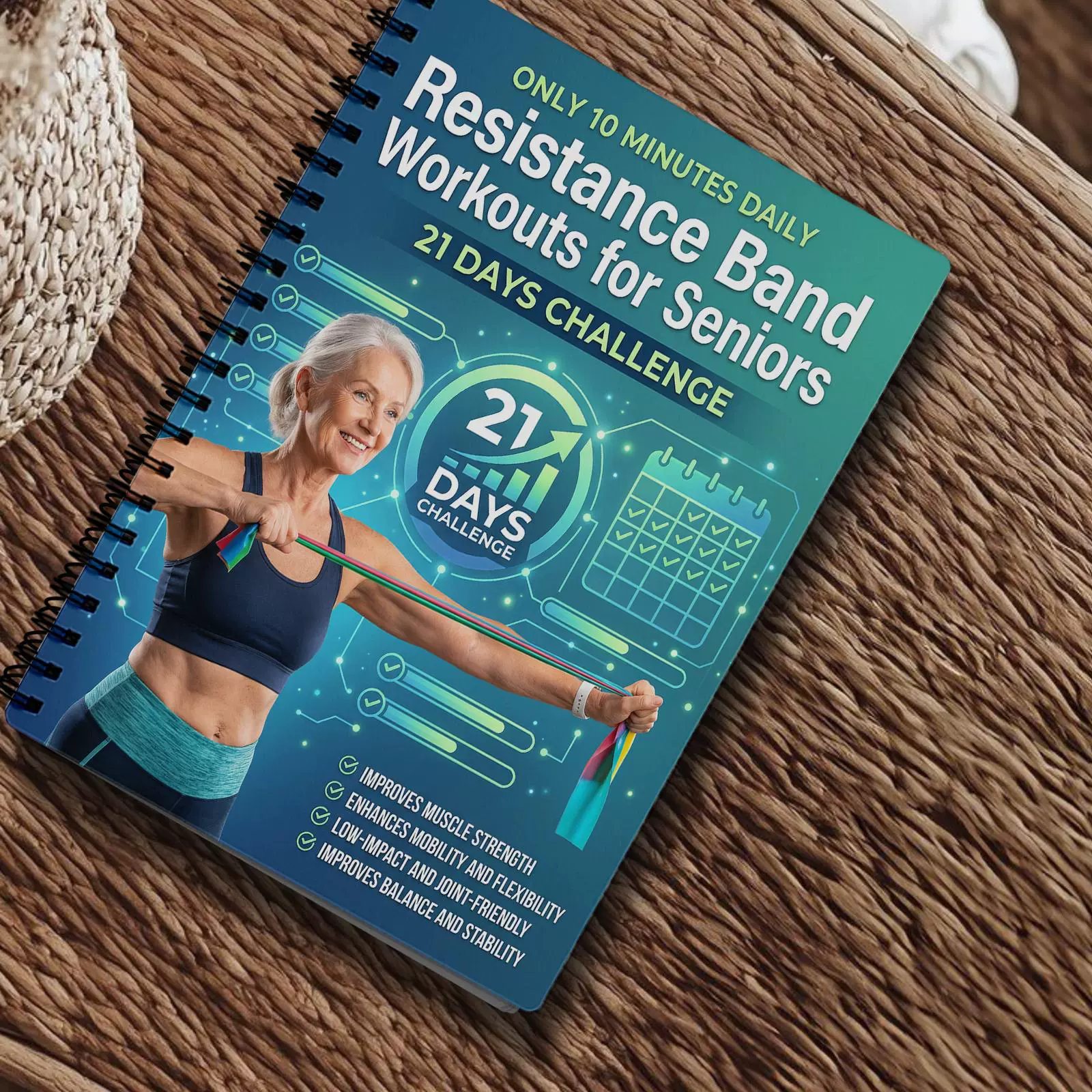 Widerstandsband-Workouts für S – Fitness Journal Planner Bewertung und Preis